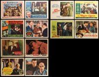8a172 LOT OF 12 LOBBY CARDS '50s great scenes from a variety of different movies!
