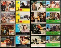 8a163 LOT OF 16 LOBBY CARDS '60s-80s incomplete sets from a variety of different movies!