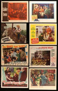 8a171 LOT OF 13 LOBBY CARDS '60s-80s great scenes from a variety of different movies!