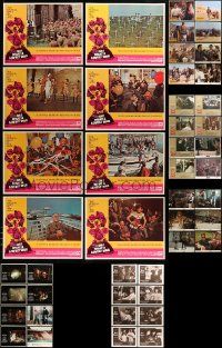 8a148 LOT OF 62 LOBBY CARDS '60s-90s complete & incomplete sets from a variety of movies!