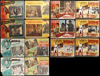 8a076 LOT OF 14 MEXICAN LOBBY CARDS FROM MEXICAN MOVIES '40s-70s incomplete sets!