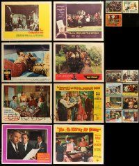 8a158 LOT OF 19 LOBBY CARDS '40s-60s great scenes from a variety of different movies!