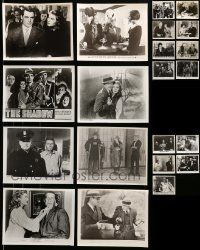 8a498 LOT OF 37 REPRO 8X10 STILLS FROM CRIME AND SUSPENSE MOVIES '80s portraits & movie scenes!