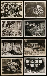 8a349 LOT OF 12 HORROR/SCI-FI 8X10 STILLS '50s-70s great scenes from scary movies!