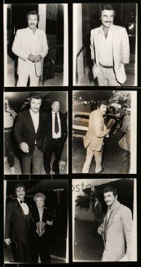 8a359 LOT OF 6 BURT REYNOLDS 7X9 NEWS PHOTOS '80s great candid images of the actor!