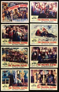 8a262 LOT OF 8 REPRO LOBBY CARDS FROM PHANTOM EMPIRE CHAPTER 1 '80s super scarce serial!