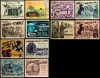 8a253 LOT OF 12 REPRO WESTERN SERIAL TITLE CARDS '80s super scarce serials!