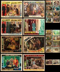 8a248 LOT OF 26 COLOR REPRO SERIAL LOBBY CARDS '80s super scarce serials!