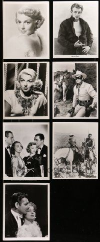 8a530 LOT OF 7 REPRO AND RESTRIKE 8X10 STILLS '80s James Dean, Lone Ranger, Lana Turner & more!