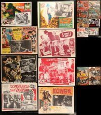 8a065 LOT OF 20 HORROR/SCI-FI MEXICAN LOBBY CARDS '50s-60s many show monsters in central image!