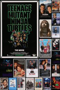 8a442 LOT OF 23 UNFOLDED MOSTLY SINGLE-SIDED MOSTLY 27X40 ONE-SHEETS '80s-90s cool movie images!