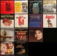 8a241 LOT OF 13 MOVIE SOUNDTRACK RECORDS '60s-80s West Side Story, Mary Poppins, Graduate & more!