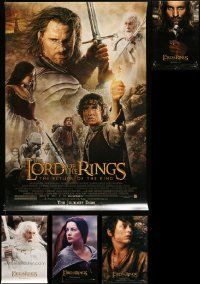 8a493 LOT OF 6 UNFOLDED SINGLE-SIDED 27X40 LORD OF THE RINGS: THE RETURN OF THE KING ONE-SHEETS '03