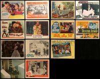 8a156 LOT OF 29 LOBBY CARDS '40s-80s great scenes from a variety of different movies!