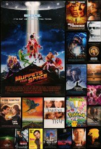 8a408 LOT OF 31 UNFOLDED MOSTLY DOUBLE-SIDED 27X40 ONE-SHEETS '90s-00s great movie images!