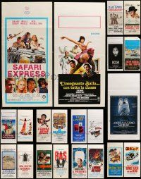 8a268 LOT OF 23 FORMERLY FOLDED ITALIAN LOCANDINAS '60s-80s great images from a variety of movies!