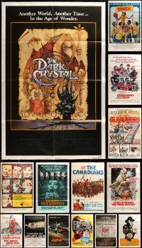 8a130 LOT OF 16 FOLDED ONE-SHEETS '60s-80s great images from a variety of different movies!