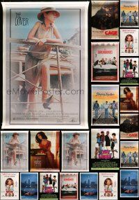 8a438 LOT OF 24 UNFOLDED DOUBLE-SIDED AND SINGLE-SIDED ONE-SHEETS WITH 3 OF EACH '80s-90s cool!