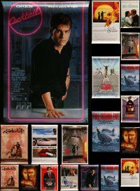 8a387 LOT OF 36 UNFOLDED SINGLE-SIDED 27X40 ONE-SHEETS WITH 3 OF EACH '80s-90s great movie images!