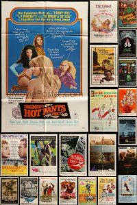 8a114 LOT OF 49 FOLDED ONE-SHEETS '50s-80s great images from a variety of different movies!