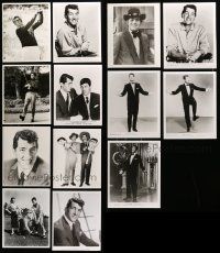 8a507 LOT OF 13 DEAN MARTIN REPRO 8X10 STILLS '80s including 3 images with Jerry Lewis & golfing!