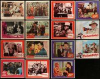 8a164 LOT OF 15 LOBBY CARDS FROM STEWART GRANGER MOVIES '60s incomplete sets of scene cards!