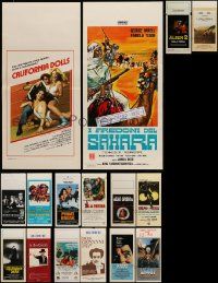 8a272 LOT OF 16 FORMERLY FOLDED ITALIAN LOCANDINAS '60s-80s a variety of great movie images!