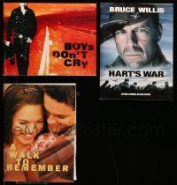 8a215 LOT OF 3 PRESSKITS '99 - '02 Boys Don't Cry, A Walk to Remember, Hart's War, NO stills!
