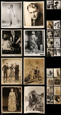 8a326 LOT OF 42 8X10 STILLS '30s-70s great close portraits of male & female movie stars!