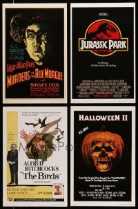 8a109 LOT OF 4 UNIVERSAL MASTERPRINTS '01 Murders in the Rue Morgue, Birds, Halloween II & more!