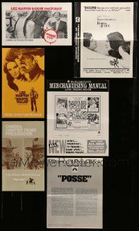 8a200 LOT OF 6 UNCUT PRESSBOOKS '60s-70s advertising images for a variety of different movies!