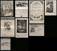 8a198 LOT OF 8 UNCUT PRESSBOOKS '50s-70s advertising images for a variety of different movies!