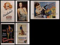 8a108 LOT OF 9 11X17 REPRO POSTERS AND LOBBY CARDS '80s wonderful classic movie images!