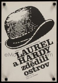 8b189 UTOPIA Czech 12x17 '75 wacky Stan Laurel & Oliver Hardy, with sexy Susan Delair!