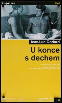 8b194 A BOUT DE SOUFFLE Czech 15x25 R06 Jean-Luc Godard, Jean Seberg, Jean-Paul Belmondo