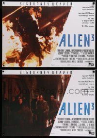 8b398 ALIEN 3 set of 6 Italian 19x27 pbustas '92 David Fincher, great images of Sigourney Weaver!