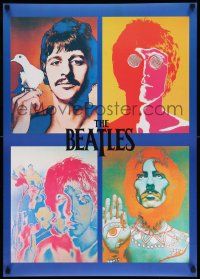 8c594 BEATLES 24x33 English commercial poster '80s different images of the Fab Four!