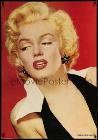 8c658 MARILYN MONROE 27x39 Italian commercial poster '80s image of sexy starlet in white collar.