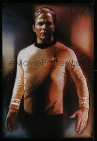 8c705 STAR TREK CREW 27x40 commercial poster '91 Drew Struzan art of William Shatner as Capt. Kirk
