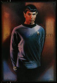 8c704 STAR TREK CREW 27x40 commercial poster '91 Drew Struzan art of Lenard Nimoy as Spock!