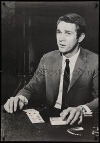 8c710 STEVE McQUEEN 30x42 commercial poster '67 poker gambling, The Cincinnati Kid!