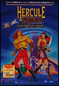 8c564 HERCULES & XENA THE ANIMATED MOVIE: THE BATTLE FOR MOUNT OLYMPUS 27x40 Canadian video '98