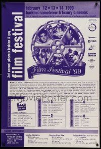 8c325 3RD ANNUAL PHOENIX LESBIAN & GAY FILM FESTIVAL 27x40 film festival poster '99 cool!