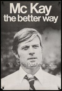 8c388 CANDIDATE 23x34 special '72 different image of Robert Redford on faux campaign poster!