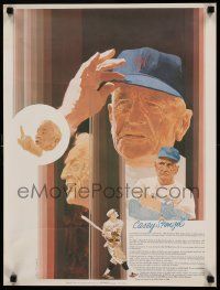 8c389 CASEY STENGEL 18x24 special '78 the legendary New York Mets manager, artwork by Del Nichols!