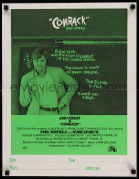 8c395 CONRACK local theater 17x22 special '74 different teacher Jon Voight, from Conroy novel!