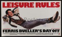 8c416 FERRIS BUELLER'S DAY OFF 14x24 special '86 Matthew Broderick in John Hughes teen classic!