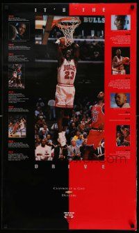 8c454 MICHAEL JORDAN LAMINATED 22x37 special '96 images of the basketball legend for Chevrolet!