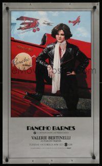 8c547 PANCHO BARNES tv poster '88 art of biplane pilot Valerie Bertinelli by Michael Gnatek Jr.!