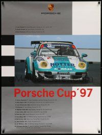 8c201 PORSCHE CUP 97 30x40 German special '97 final standings of the participants and race car!